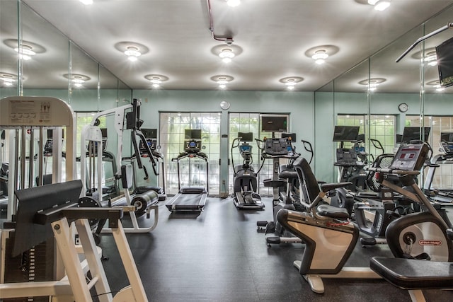 view of workout area