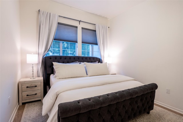 bedroom with baseboards