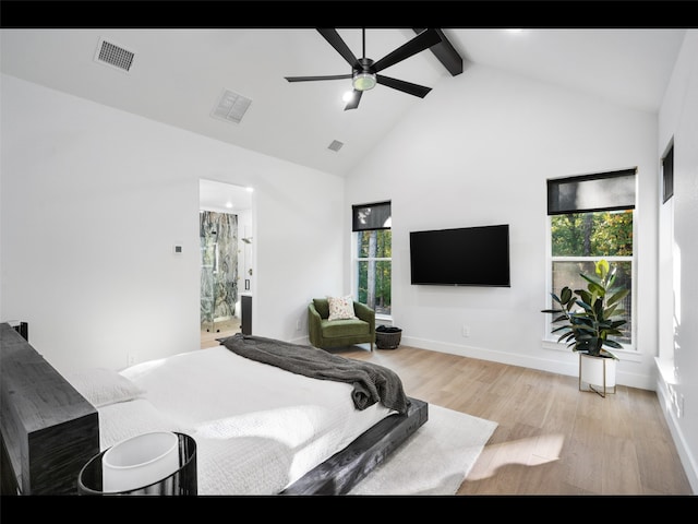 612 Glade Stream Ct, Azle, TX 76020 - bedroom with visible vents, light wood-style floors, and multiple windows