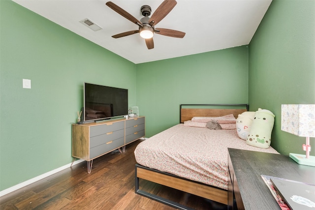 5102 Galaxie Rd, Garland, TX 75044 - bedroom featuring wood finished floors and ceiling fan