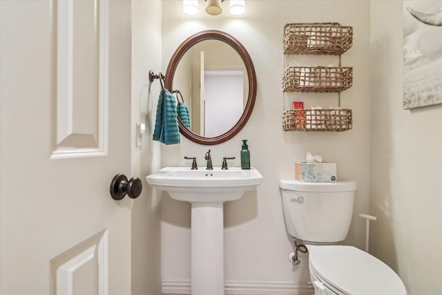 half bath with toilet