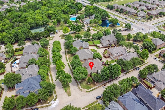 birds eye view of property featuring a residential view