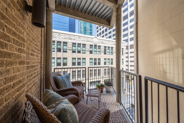view of balcony