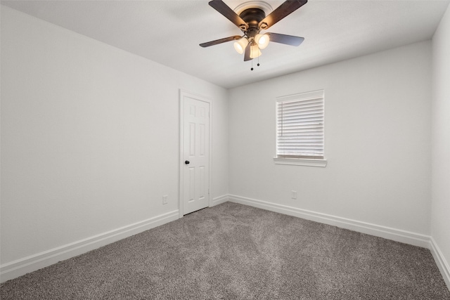 3319 Sheffield Dr, Arlington, TX 76013 - empty room with carpet, baseboards, and a ceiling fan