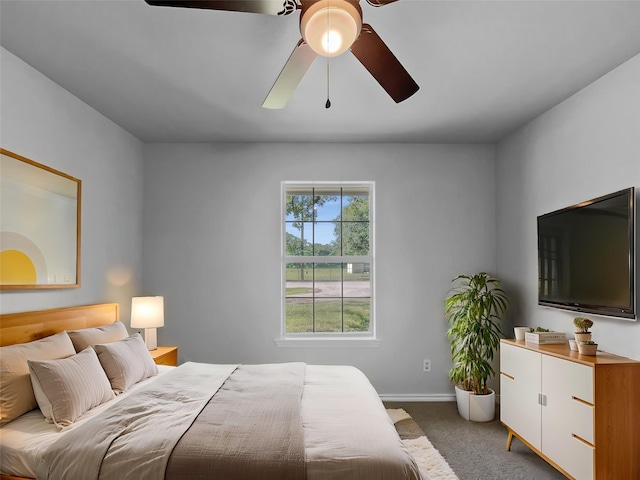 316 W 3rd Ter, Springtown, TX 76082 - carpeted bedroom with ceiling fan and baseboards