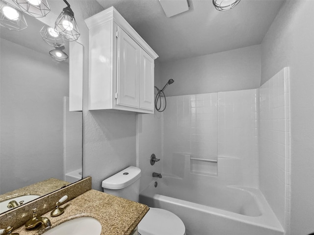 316 W 3rd Ter, Springtown, TX 76082 - bathroom with toilet, bathtub / shower combination, and vanity