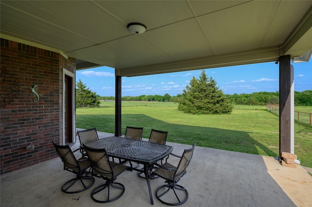 8636 Morgan Rd, Blue Ridge, TX 75424 - view of patio / terrace featuring outdoor dining area