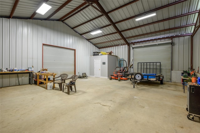 8636 Morgan Rd, Blue Ridge, TX 75424 - garage featuring metal wall