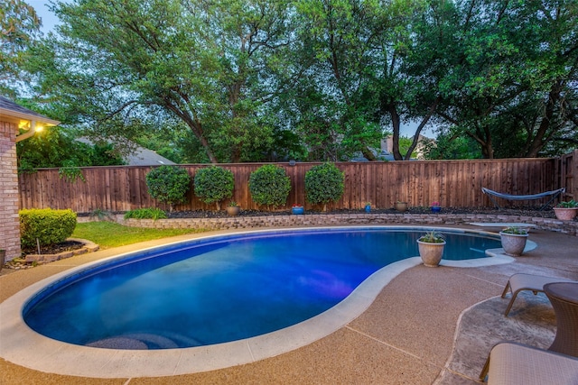 7021 Castle Creek Ct, Fort Worth, TX 76132 - view of swimming pool featuring a fenced backyard, a patio, and a fenced in pool
