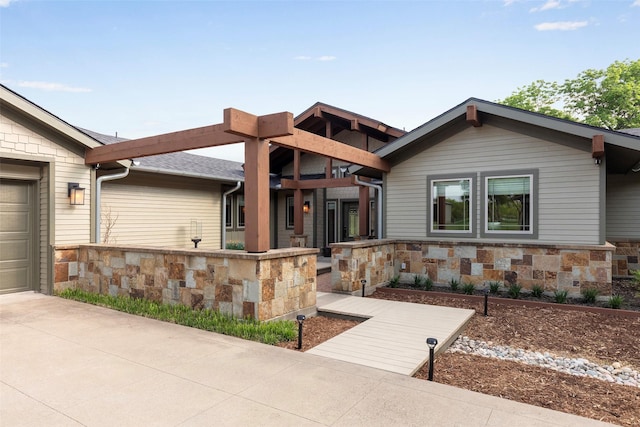 1228 Miller Rd, Melissa, TX 75454 - view of front of property with stone siding and driveway