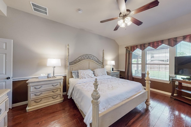 4001 Dellman Dr, Fort Worth, TX 76262 - bedroom featuring vaulted ceiling, visible vents, baseboards, and multiple windows