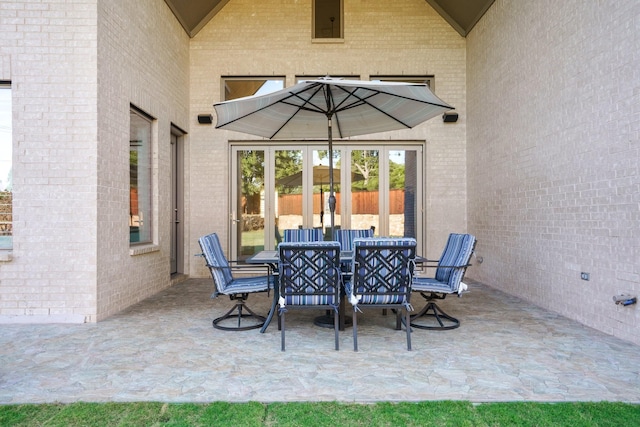 318 Waters Edge Dr, Argyle, TX 76226 - view of patio with outdoor dining space
