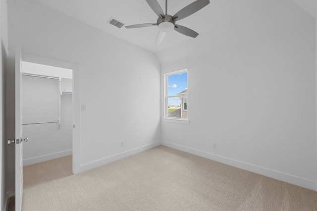 3541 Wardie Pl, Frisco, TX 75033 - unfurnished bedroom with a spacious closet, visible vents, baseboards, and light carpet