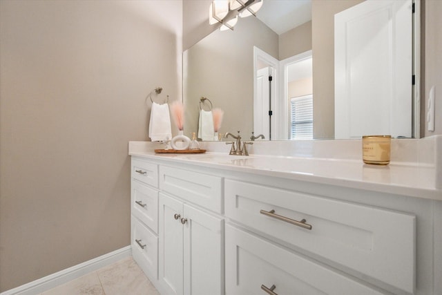 212 Rock Tree Ct, Mansfield, TX 76063 - bathroom featuring vanity, tile patterned floors, and baseboards