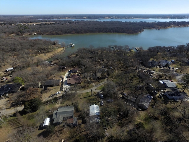 242 Club Park Ct, East Tawakoni, TX 75472 - birds eye view of property with a water view