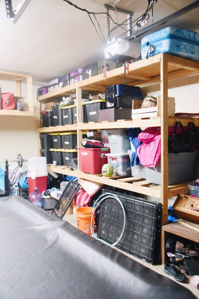 view of storage