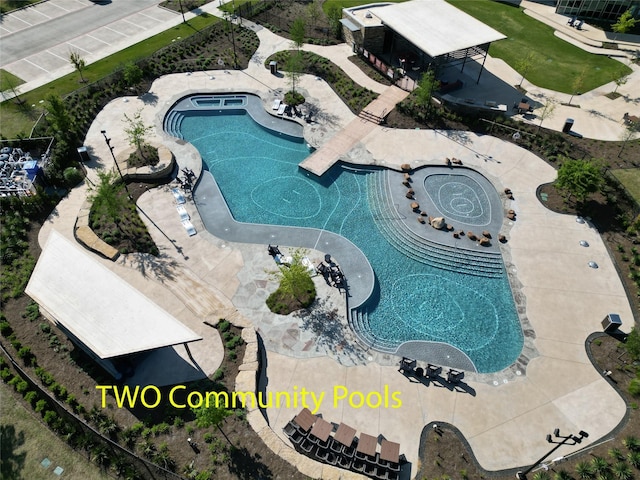 8901 Brandy Branch Way, Mckinney, TX 75071 - drone / aerial view of a pool area