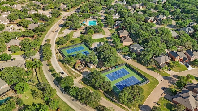 drone / aerial view featuring a residential view