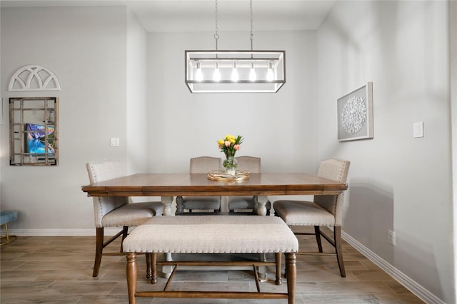 616 Chippewa Way, Aubrey, TX 76227 - dining room with baseboards and light wood-style flooring