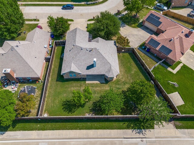 aerial view featuring a residential view