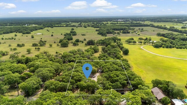 bird's eye view featuring a rural view