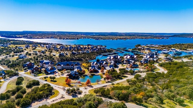 1633 Scenic Dr Unit 102, Possum Kingdom Lake, TX 76449 - bird's eye view featuring a water view
