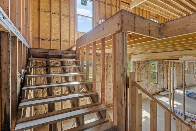 view of stairway