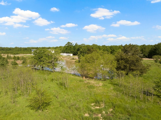 view of landscape with a water view