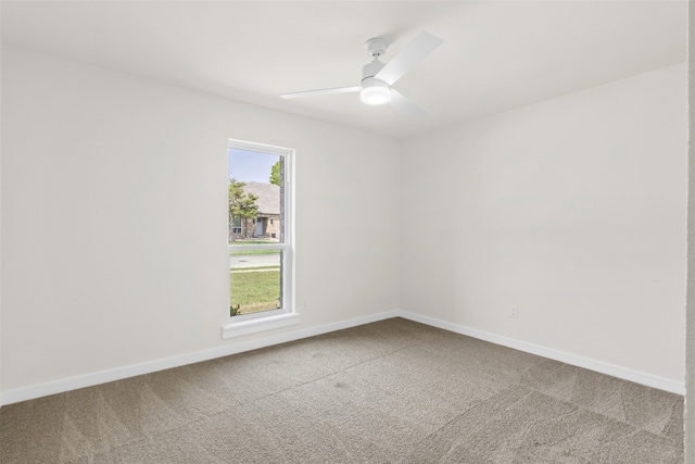 4524 Boston Dr, Plano, TX 75093 - spare room with baseboards, carpet flooring, and a ceiling fan