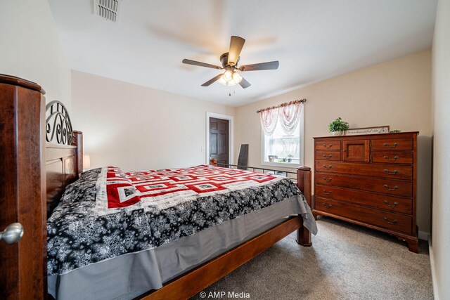 3734 Fm 600 S, Anson, TX 79501 - carpeted bedroom with visible vents and ceiling fan