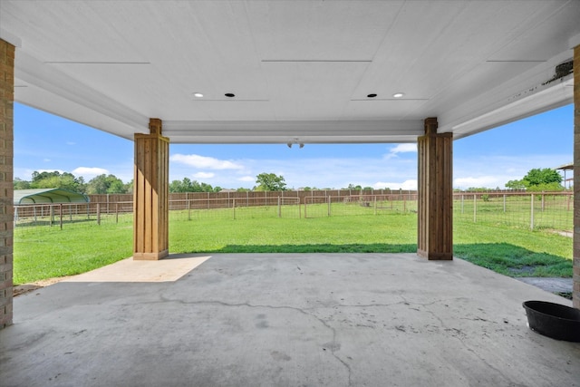 1631 E Farmers, Seagoville, TX 75159 - view of patio with a fenced backyard