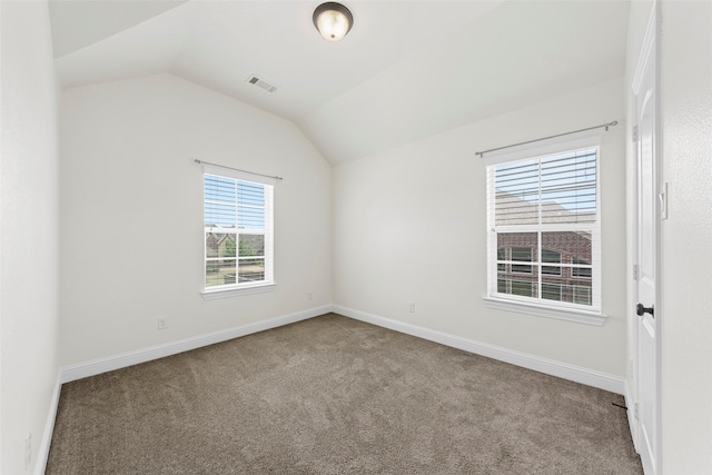 944 Abbott Ln, Allen, TX 75013 - carpeted spare room with vaulted ceiling and baseboards