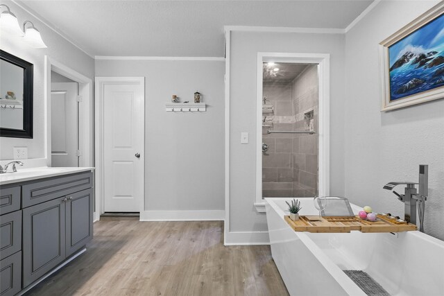 5247 Fm 1569, Farmersville, TX 75442 - bathroom with vanity and wood finished floors