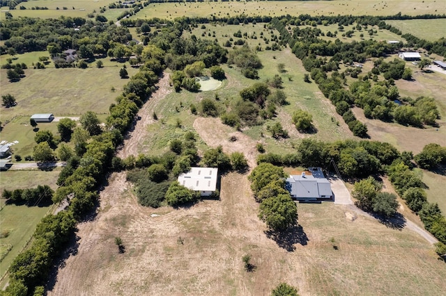 drone / aerial view featuring a rural view