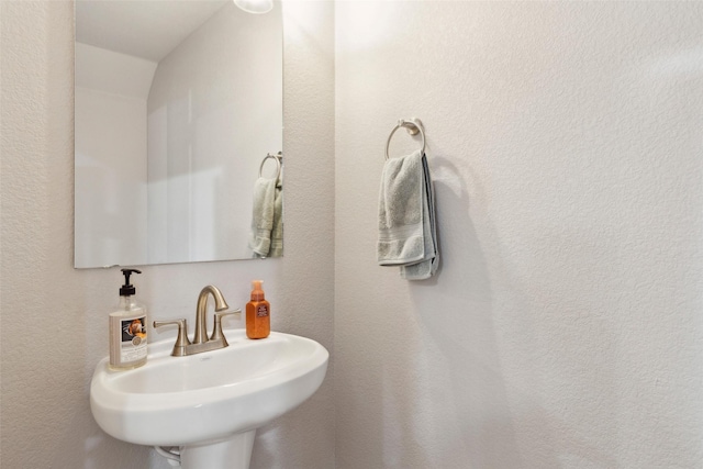 bathroom with a sink