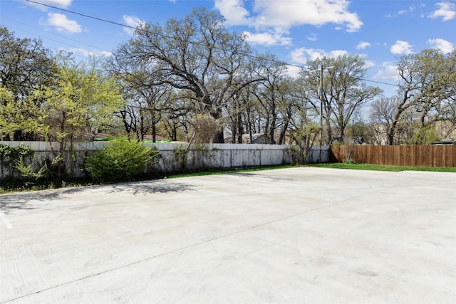 view of patio with fence