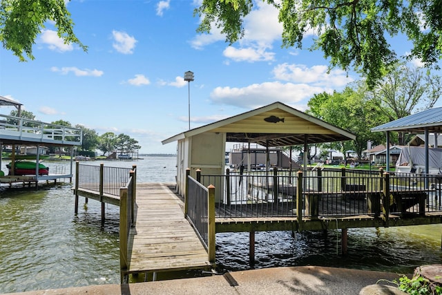 156 King Arthur Rd, Mabank, TX 75156 - dock area featuring a water view