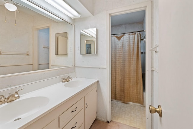 156 King Arthur Rd, Mabank, TX 75156 - full bath featuring double vanity and shower / bath combo