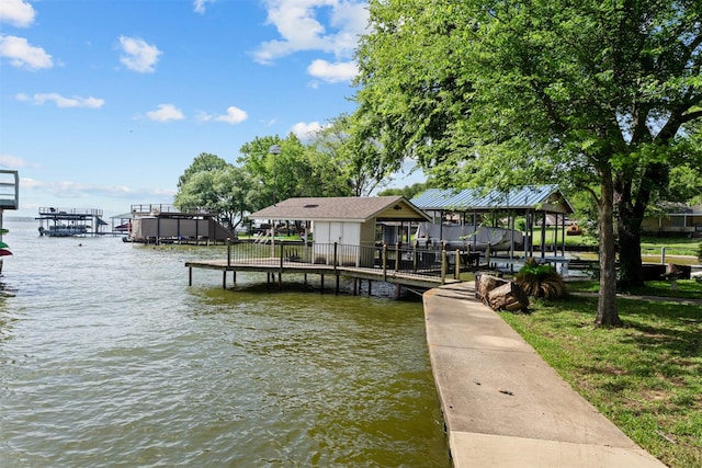 156 King Arthur Rd, Mabank, TX 75156 - dock area with a water view