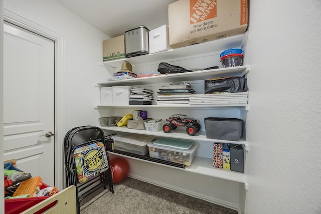 view of storage room