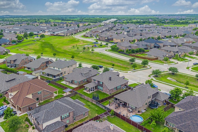 bird's eye view featuring a residential view