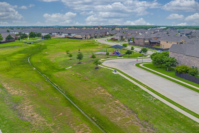 birds eye view of property featuring a residential view