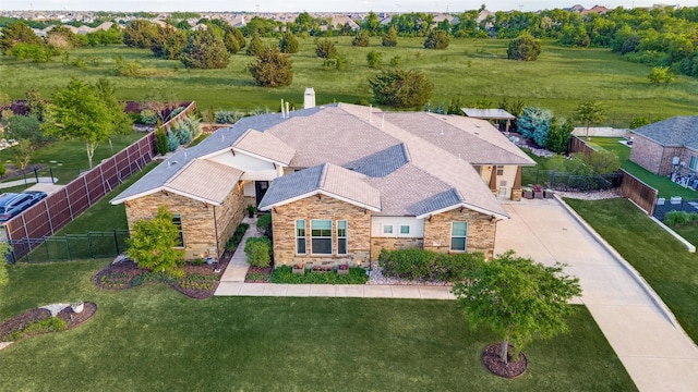 birds eye view of property