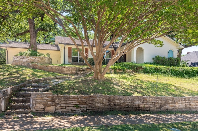1904 Park Hill Dr, Arlington, TX 76012 - obstructed view of property with brick siding and a front yard
