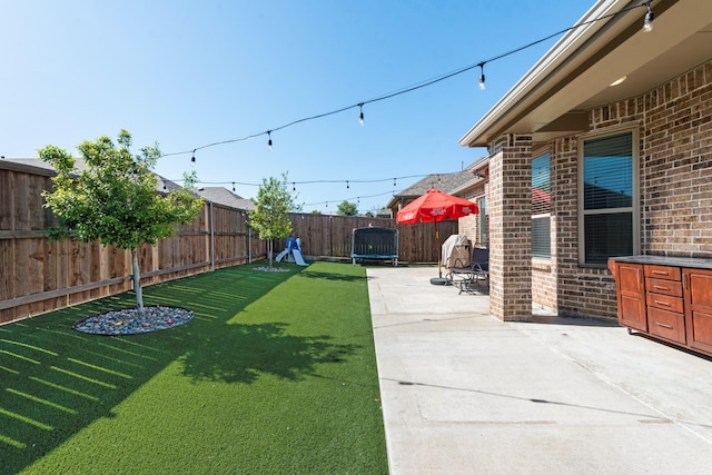 1008 Shire Dr, Aubrey, TX 76227 - view of yard with a patio area and a fenced backyard