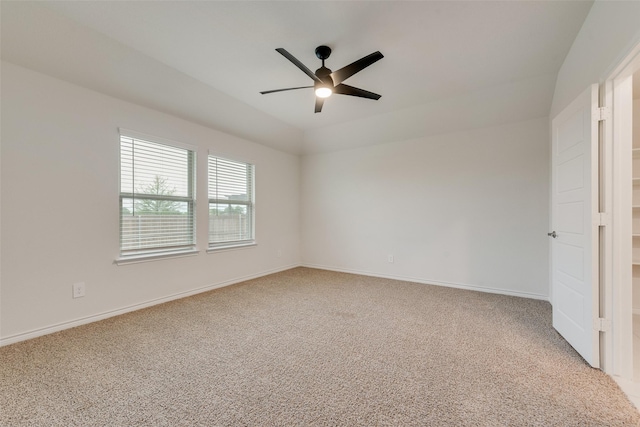 interior space featuring ceiling fan and baseboards