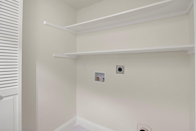 1925 Berkner Dr, Richardson, TX 75081 - laundry area featuring hookup for an electric dryer, washer hookup, and baseboards