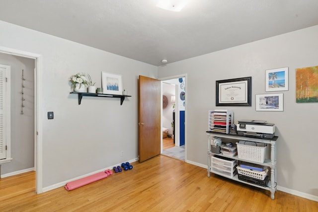 6050 Douglas St, Fort Worth, TX 76114 - interior space with light wood finished floors and baseboards