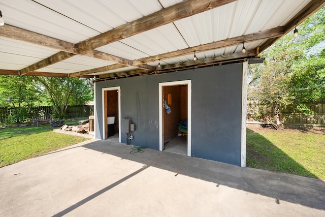 view of patio / terrace with a fenced backyard
