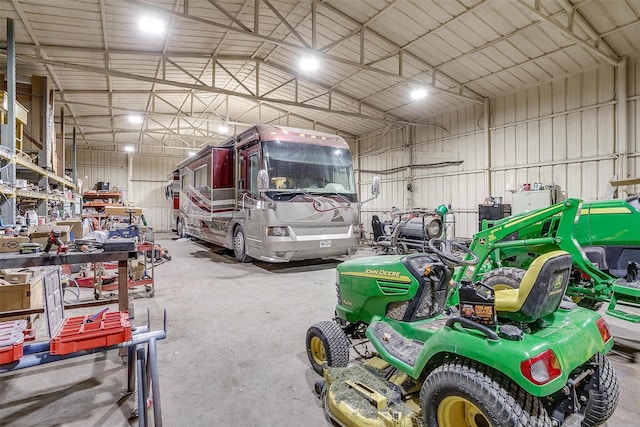 7203 Pump Station Rd, Jacksboro, TX 76458 - garage featuring metal wall
